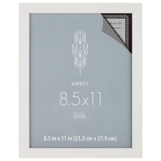 Aspect 8.5" x 11" White Narrow Frame by Studio Décor®